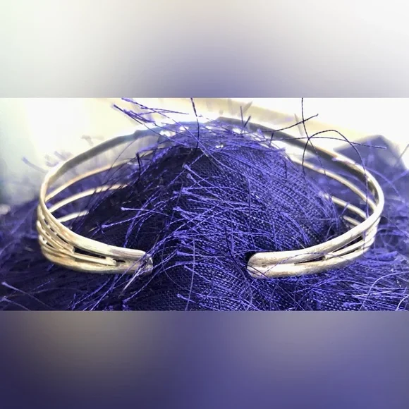 💜Sterling Silver Handcrafted Charoite Cuff Bracelet - Picture 10 of 13